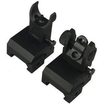 Premium Front and Rear Flip Up Iron Sight AR15 223 5.56 - Aluminum Premium Front and Rear Flip Up Iron Sight AR15 223 5.56 - Aluminum