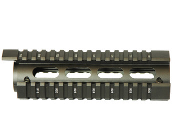 6.7" inch Carbine Length Quad Rail Handguard 2 Piece Drop-In w/ Dridge rail AR15 223/5.56 6.7" inch Carbine Length Quad Rail Handguard 2 Piece Drop-In w/ Dridge rail AR15 223/5.56
