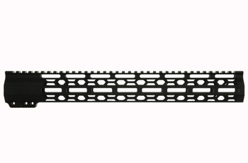 15" Slim MLOK Handguard Free Float Honeycomb  (MADE IN USA) AR15 223 5.56 - Clamp on style