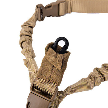 Tactical one 1 Single Point Bungee Rifle Sling Strap w/ Quick Release Buckle- TAN - AR15 Rifle Sling Tactical one 1 Single Point Bungee Rifle Sling Strap w/ Quick Release Buckle- TAN - AR15 Rifle Sling