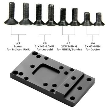 Glock Universal Sight Mount Plate RMR Vortex Burris Red Dot Sight Pistol Glock Universal Sight Mount Plate RMR Vortex Burris Red Dot Sight Pistol