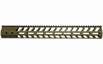 LR-308 17" Slim MLOK Handguard Free Float HIGH PROFILE | Cerakote color Option | (MADE IN USA) FDE OD GREEN RED PINK GOLD BLUE WHITE BURNT BRONZE