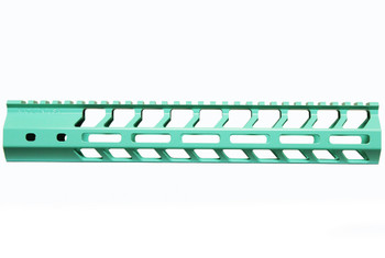 12" Slim MLOK Handguard Free Float Cerakote Robin's Egg Blue (MADE IN USA)  AR15 223 5.56