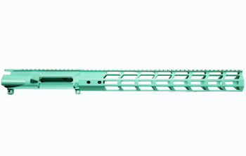 AR15 Stripped upper | Cerakote Robin's Egg Blue | 15" MLOK Handguard Combo (MADE IN USA)  AR15 223 