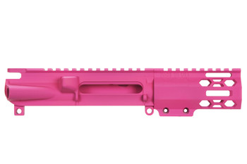AR15 Stripped upper | Cerakote PRISON PINK | 4.2" MLOK Handguard Clamp-on (MADE IN USA) AR15 223 AR15 Stripped upper | Cerakote PRISON PINK | 4.2" MLOK Handguard Clamp-on (MADE IN USA) AR15 223