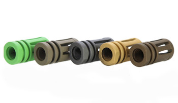 Compact STEEL Bird cage AR15 1/2-28 Pitch Flash Hider | Cerakote color Option | (MADE IN USA) FDE OD GREEN RED PINK GOLD BLUE WHITE BURNT BRONZE GREY Compact STEEL Bird cage AR15 1/2-28 Pitch Flash Hider | Cerakote color Option | (MADE IN USA) FDE OD GREEN RED PINK GOLD BLUE WHITE BURNT BRONZE GREY