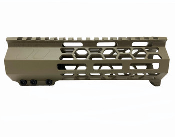 7" MLOK Handguard Honeycomb built in hand-stop Cerakote color Option | (MADE IN USA - FDE OD GREEN RED PINK GOLD BLUE WHITE BURNT BRONZE