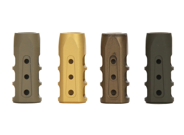 MUZZLE BRAKE STEEL 308 5/8-24 Pitch | Cerakote color Option | (MADE IN USA) FDE OD GREEN RED PINK GOLD BLUE WHITE BURNT BRONZE GREY