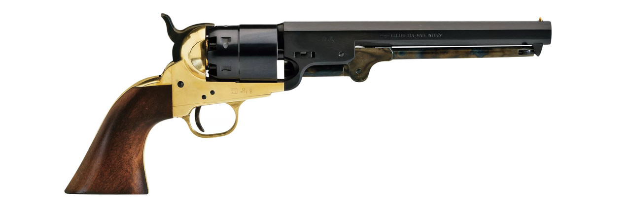 Pietta 1851 Navy 44 Cal, Brass Frame, Black Barrel/Cylinder