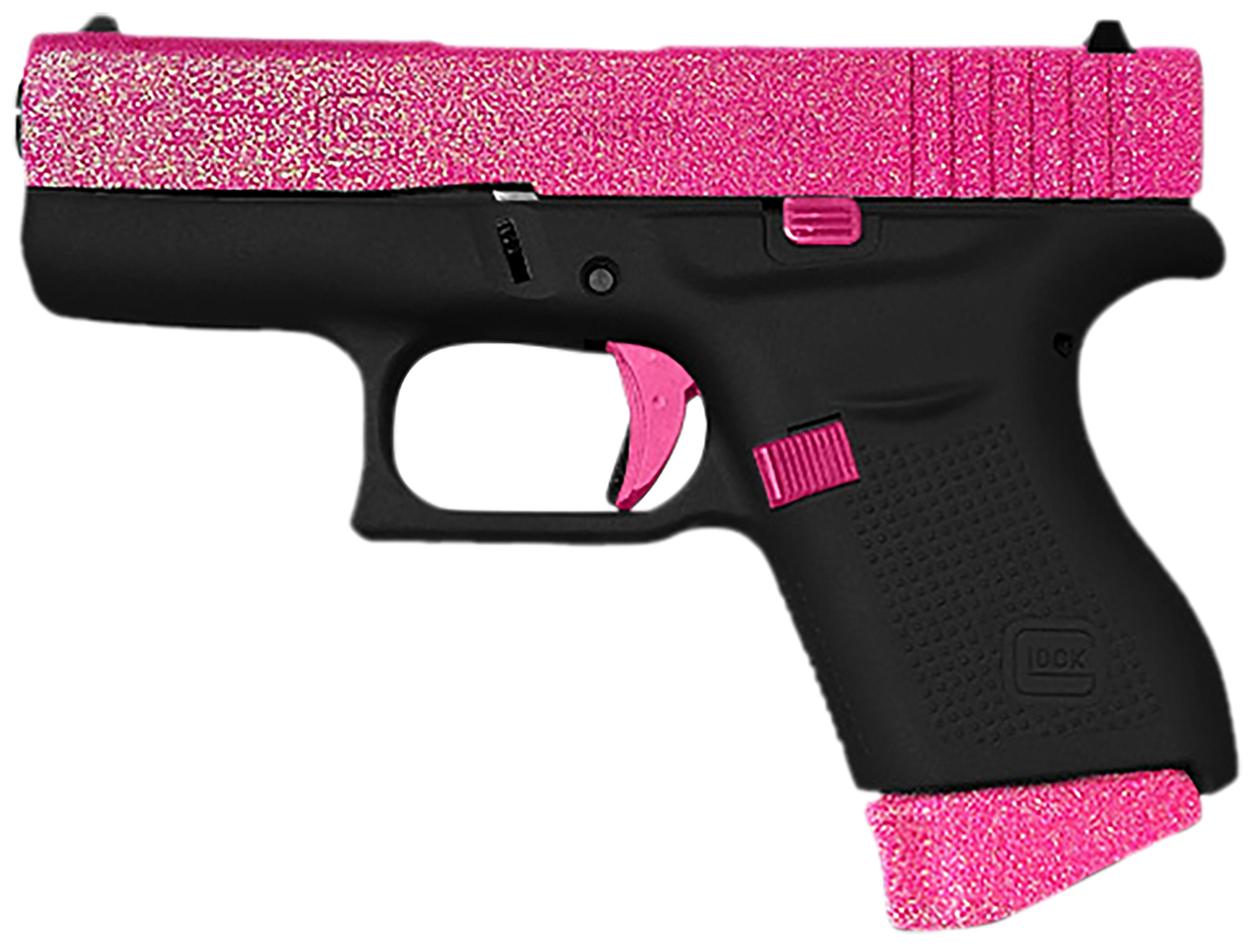 Glock G43X MOS 9mm, Barrel, Pixie Mock Up Cerakote, Black