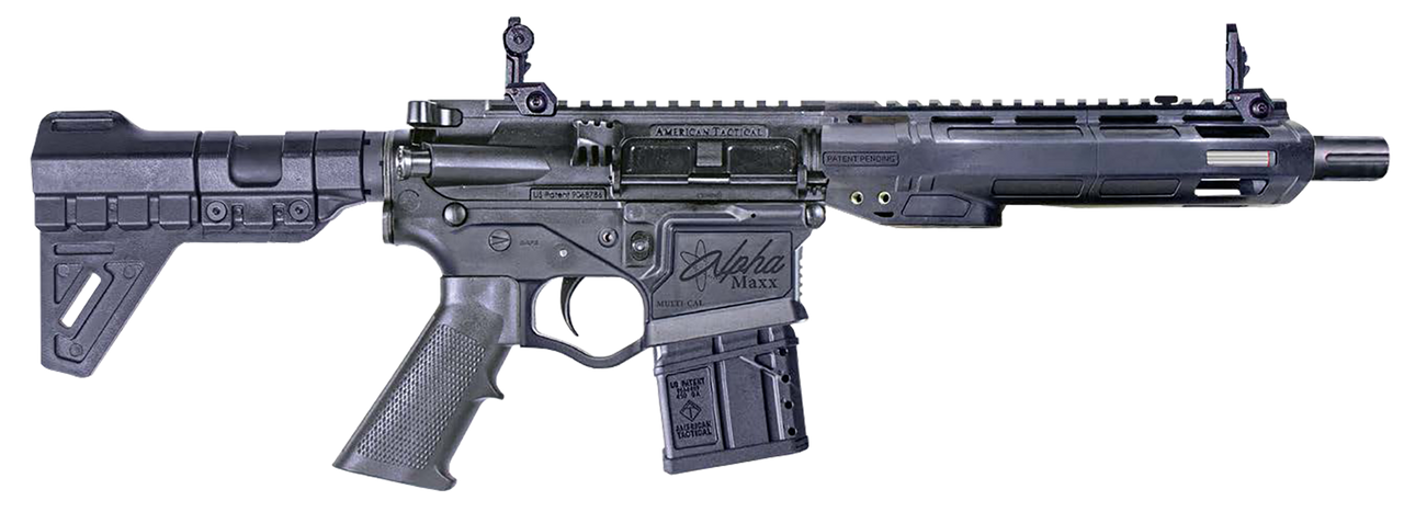 ATI Alpha Maxx Gen 3 410 Ga, 8.75" Barrel, Black, 9" M-Lok Handguards, Flip-up Sights