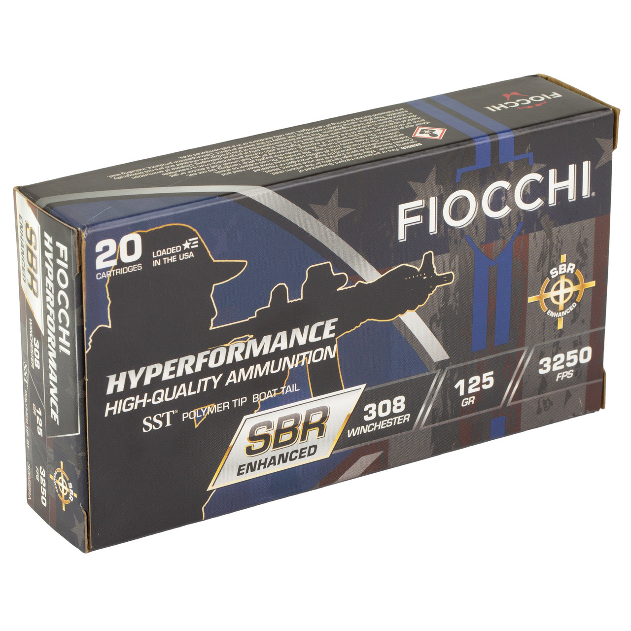Fiocchi Hyperformance 308 Win 125gr, Super Shock Tip, 20rd Box - Impact ...