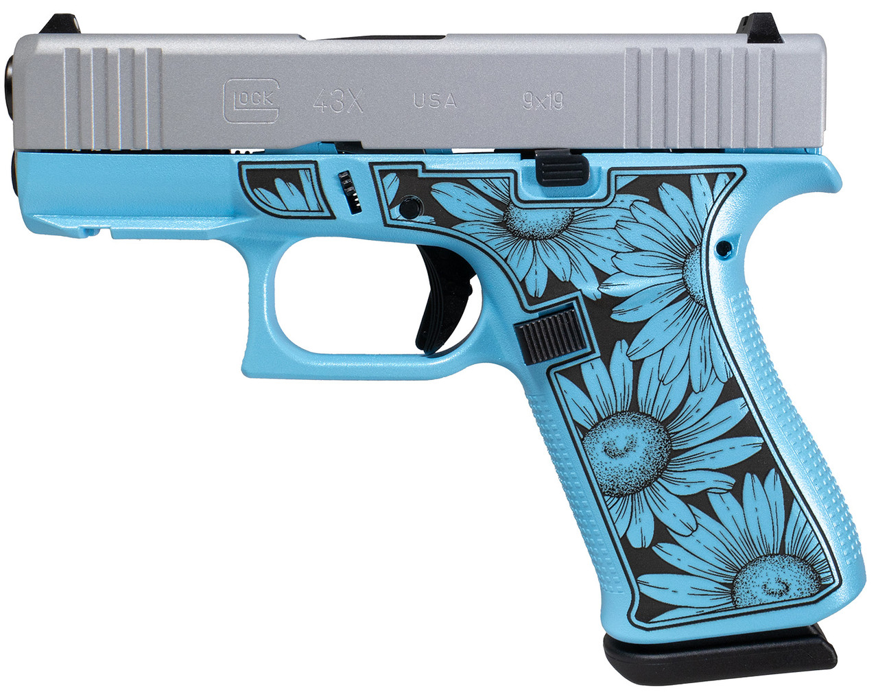 Glock G43X FR Miss Daisy 9mm, 3.41