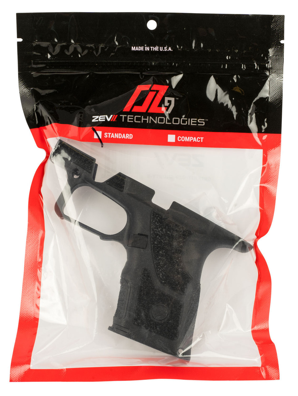 ZEV Tech Shorty Grip Kit O.Z-9 Standard, Black, Fits G19 and G17