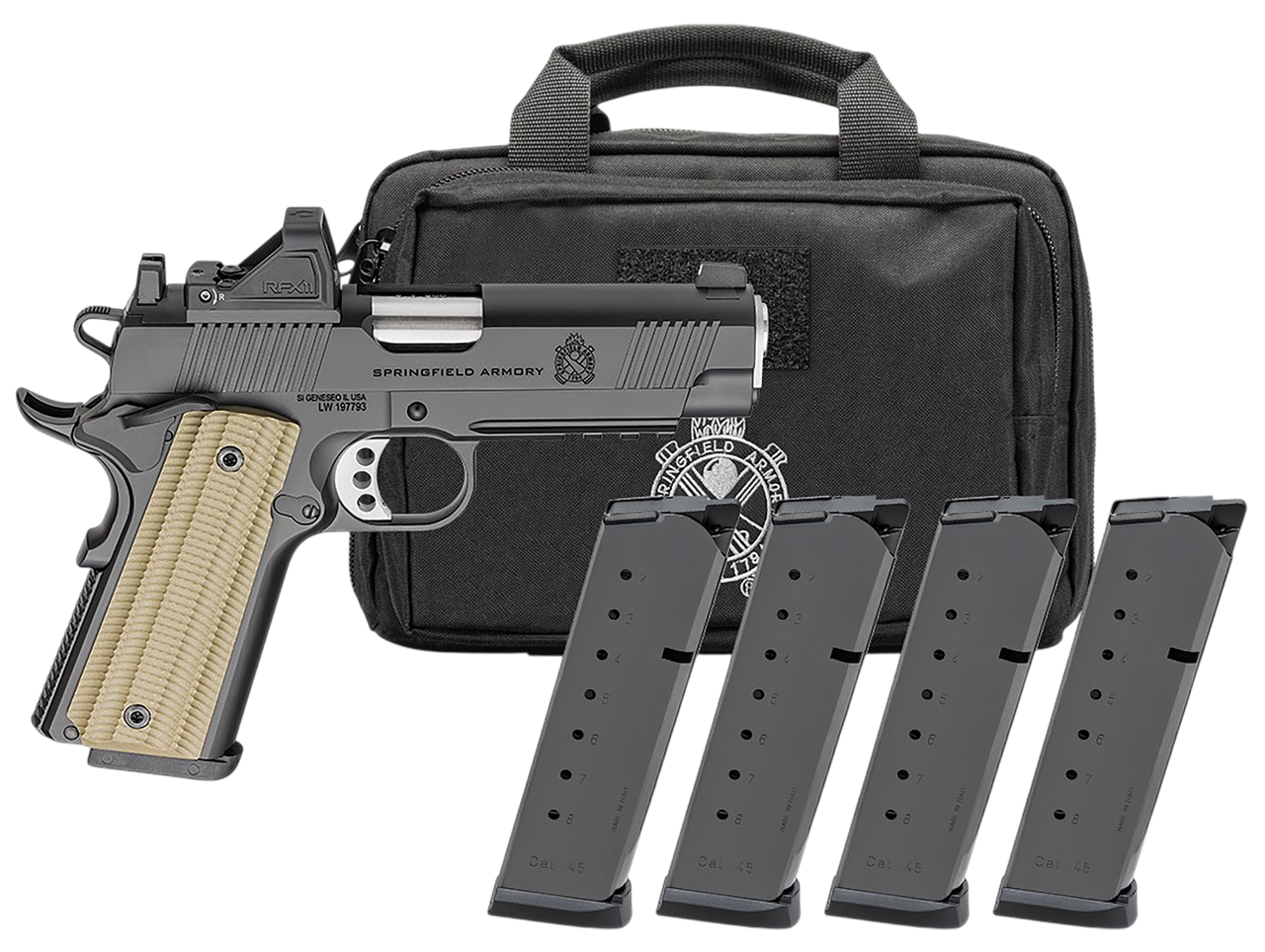Springfield Operator AOS Optic Package 1911 Commander Size, 9mm