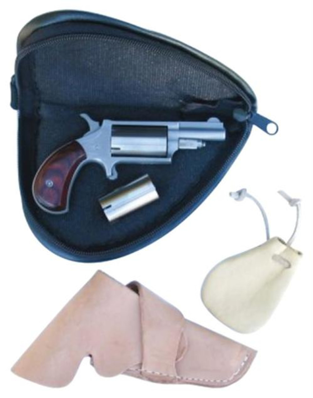 North American Arms Companion Super Cap And Ball Revolver .22 Caliber 1  5/8 Barrel Stainless Steel 5 Shot - Impact Guns