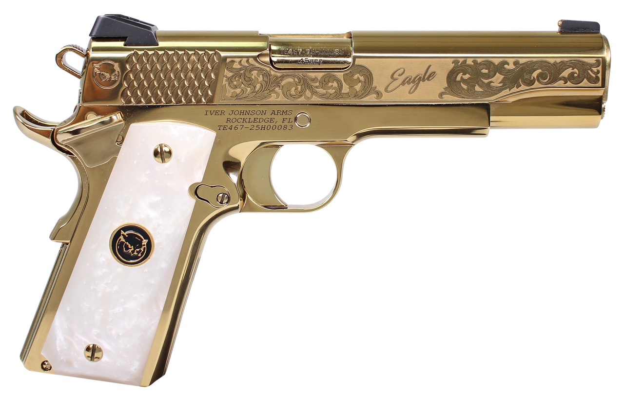 Iver Johnson Noble Eagle WP G2 45 ACP, 5" Barrel, Pearl Grip - Impact Guns