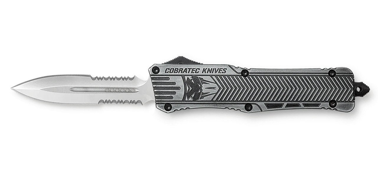 CobraTec Knives CTK-1 Large 3.75" OTF Dagger Part Serrated D2 Steel