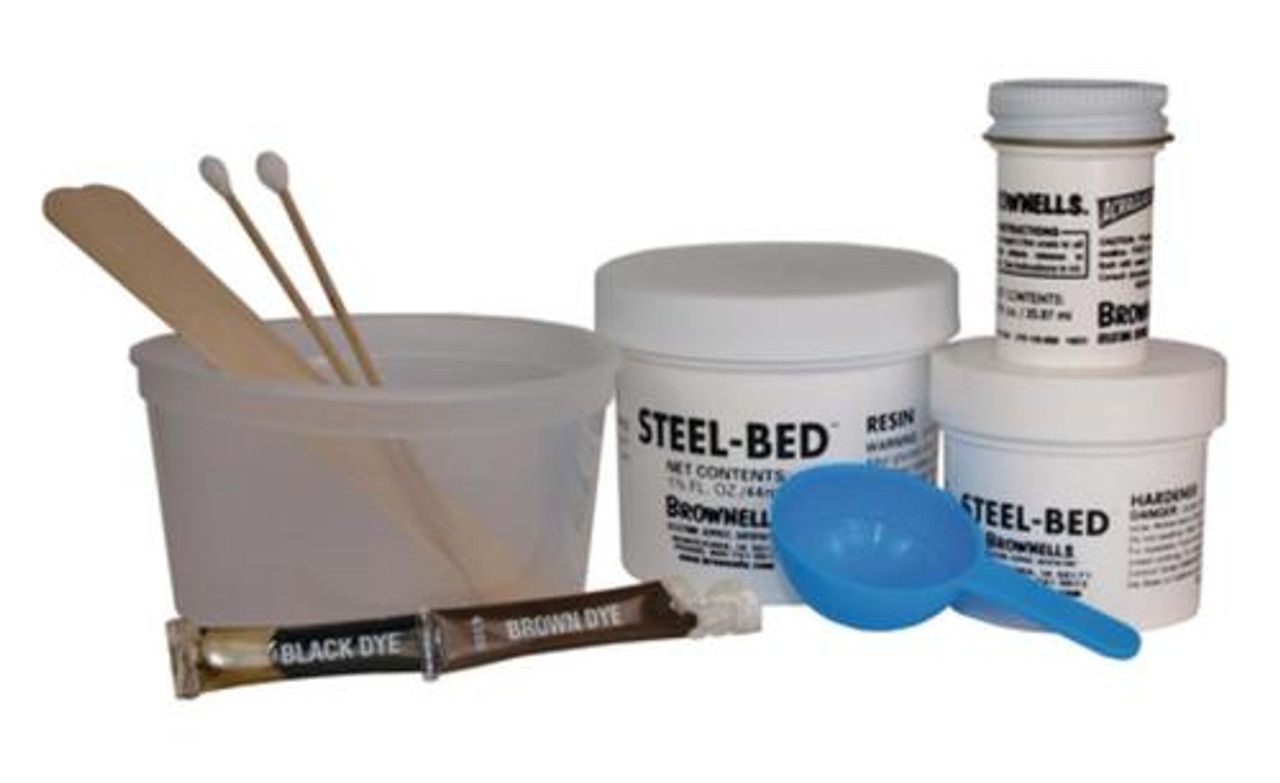 Brownells 2 Gun ACRAGLAS GEL Rifle Stock Epoxy Bedding Compound Kit