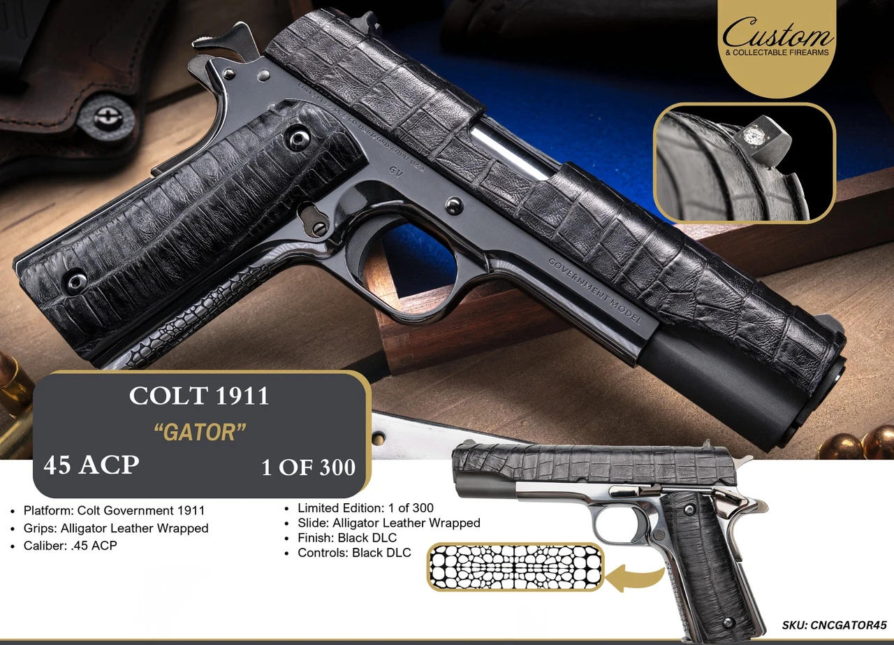 CNC Colt Government Gator Exclusive 1 of 300 45 ACP 5