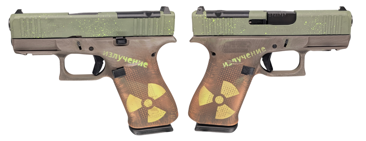 GLOCK スコップ　実物 Glock 43X MOS DOOMSDAY Cerakote Slim 9mm, 3.41