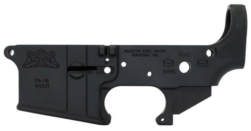 PSA AR-15 Stripped Lower Receiver Safe/Fire, Black - Impact Guns