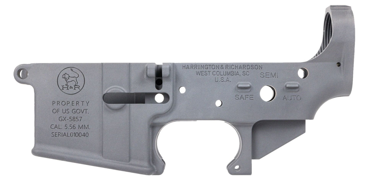 Harrington & Richardson XM607 Carbine Lower Receiver, Gray, 5.56