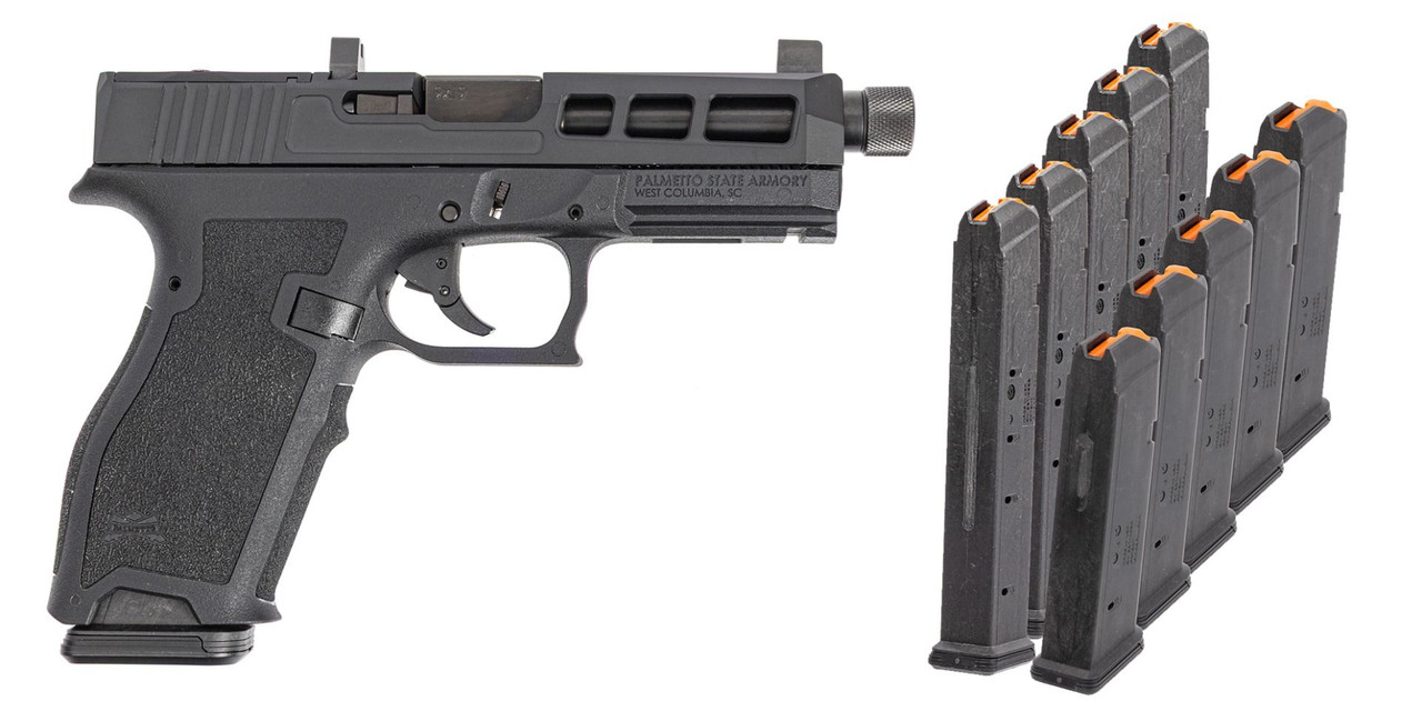 PSA Dagger Full Size S 9mm, SW1 RMR, Black, Threaded Barrel