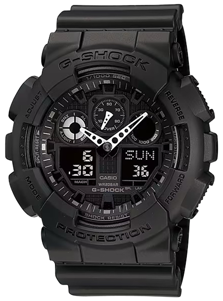 G-shock Tactical XL 52mm Keep Time Black Features Stopwatch/Speedometer ...
