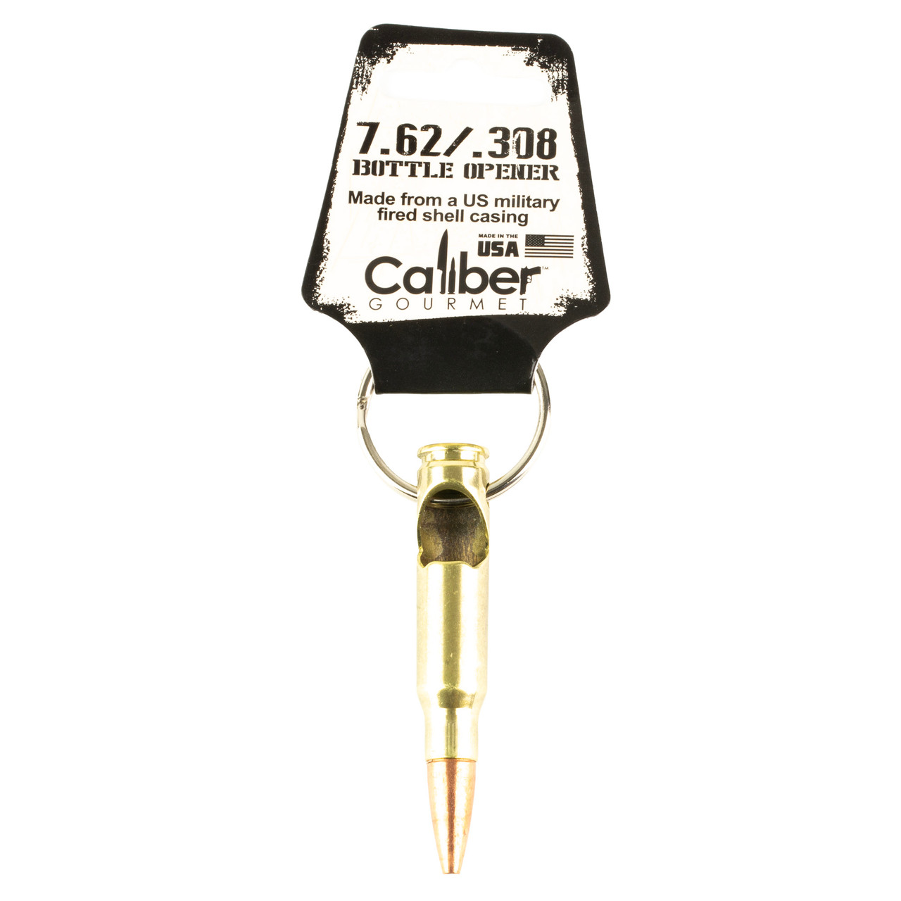 Caliber Gourmet 308 Bullet Bottle Opener Keychain Display