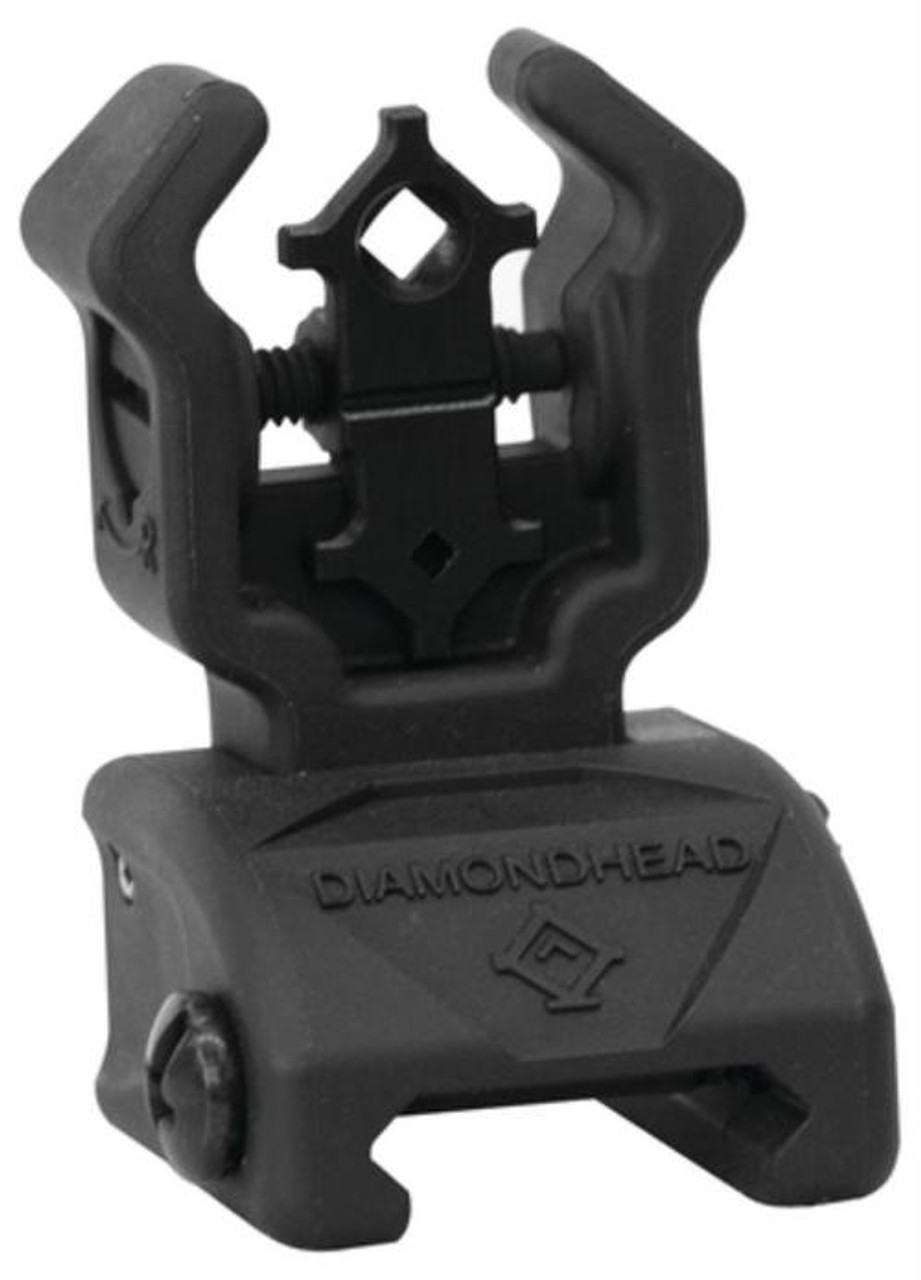 Diamondhead Diamond Flip Up Rear Polymer Sight With NiteBrite