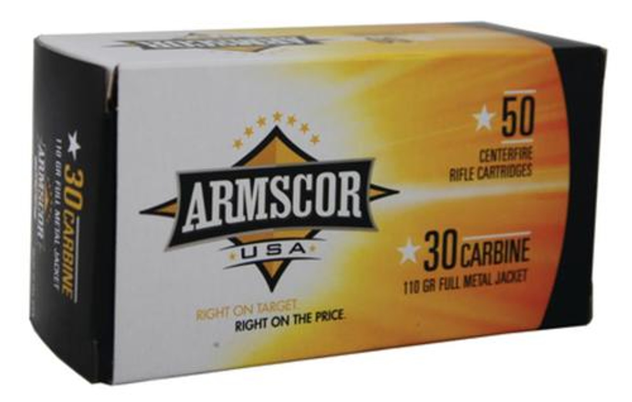 Armscor 30 Carbine 110 Gr Fmj 50rd Box Impact Guns 6373