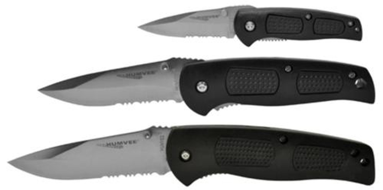 Campco Humvee Accessories 3 Knife Set Multiple Stainless Steel