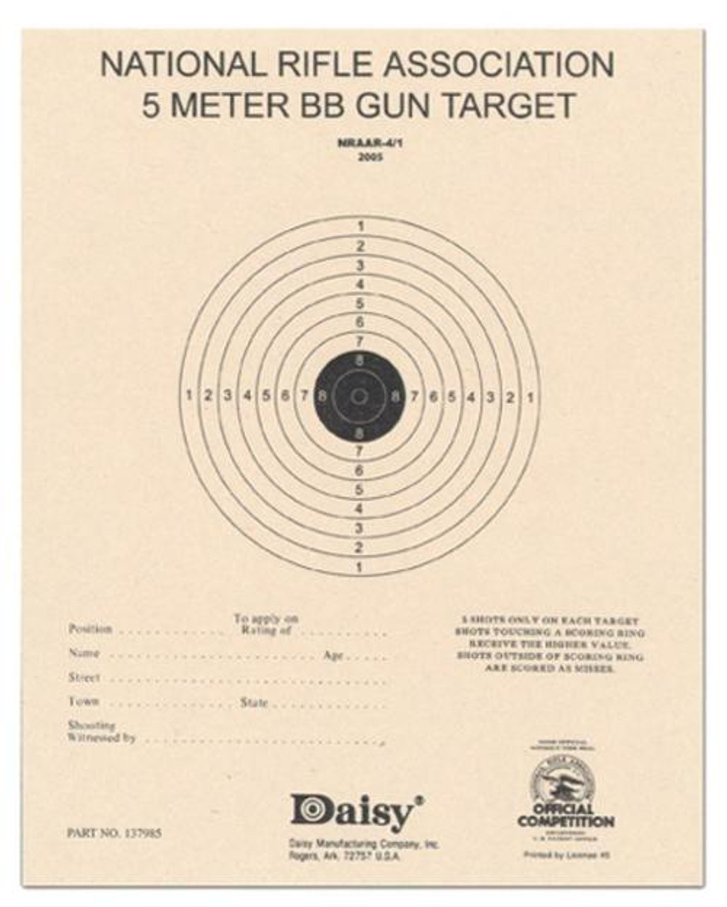 USA/NRA 50 – National Target