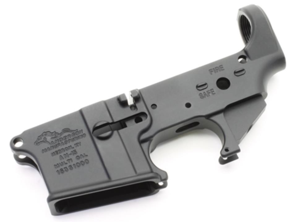 Anderson AR-15 Stripped Lower Receiver, Multi-Caliber, Black
