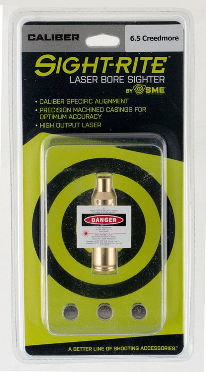 SME Sight-Rite Laser Bore SME Sighting System 6.5 Creedmoor Brass