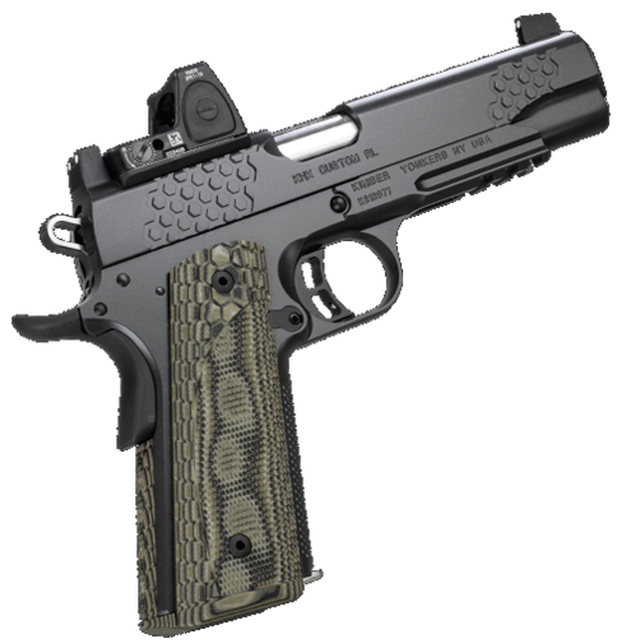 Kimber Khx Custom 1911 Optic Included Rail 10mm 5 Barrel Trijicon Rmr 325 Moa Dot 8rd Mag 7265