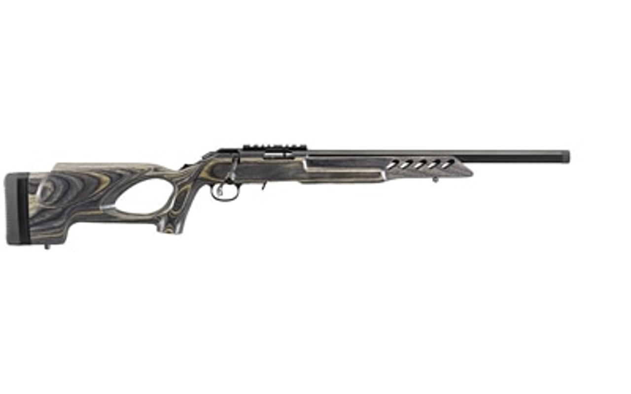 Ruger American Rimfire Target 22lr 18 Threaded Target Barrel Thumbhole Stock 10rd Mag Picatinny Scope Base Impact Guns