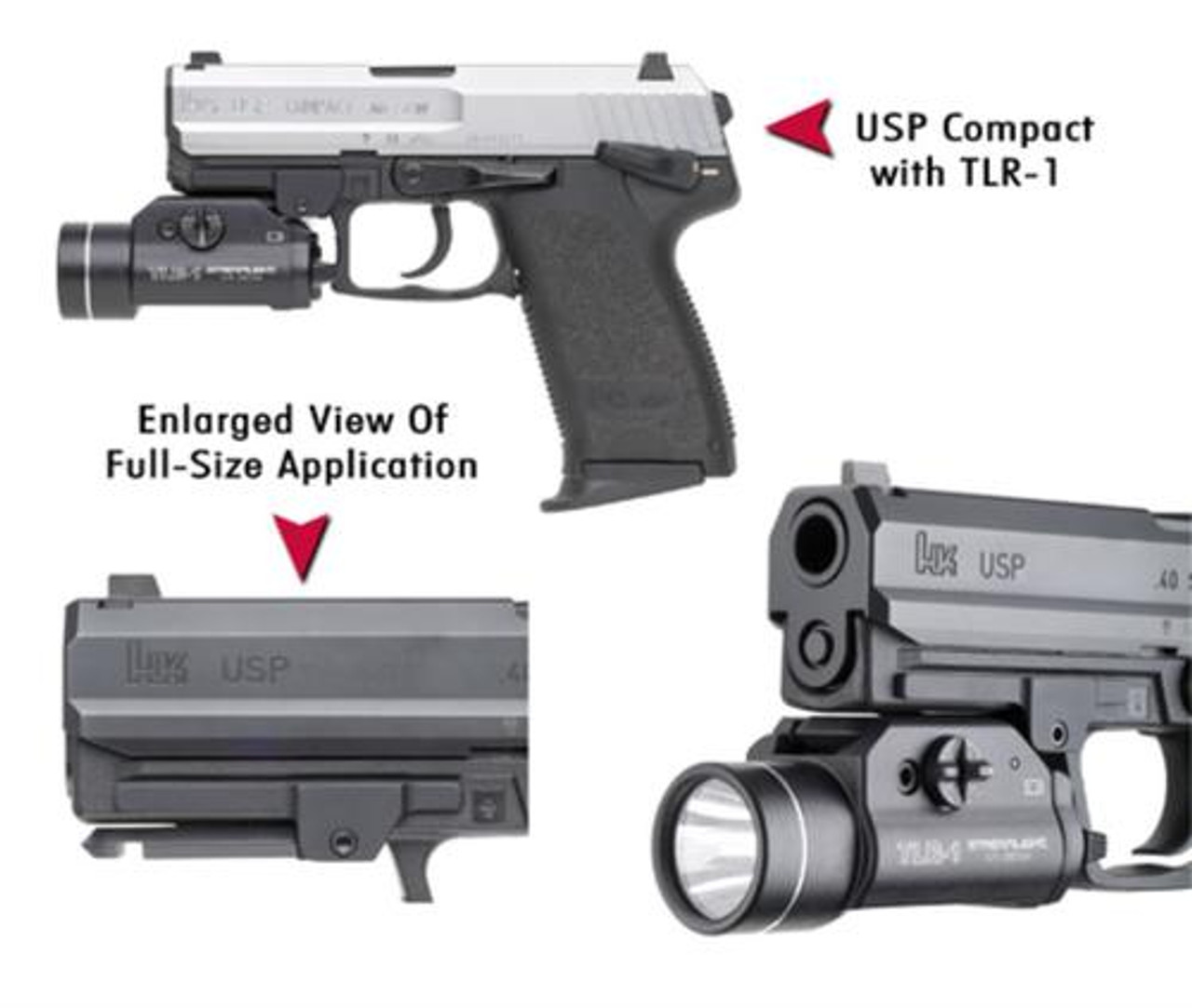 Streamlight TLR-7A on USP Compact with NO adapter? 