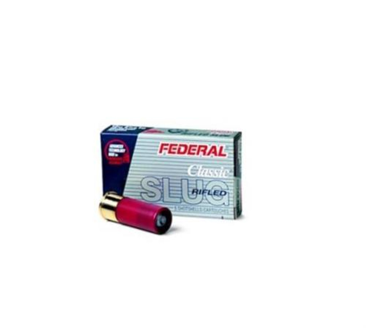 Federal Standard Power-Shok Lead Rifled Slug 12 Gauge Ammo 2.75 1 oz 5  Round Box, F127RS