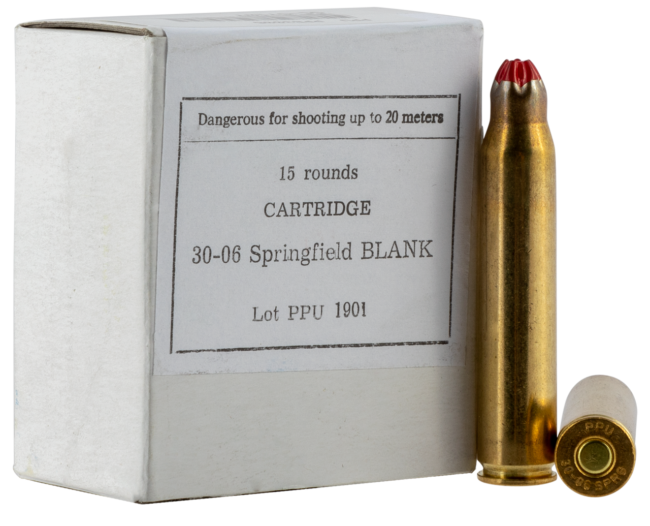 PPU Blank Brass 5.56 NATO 20-Rounds