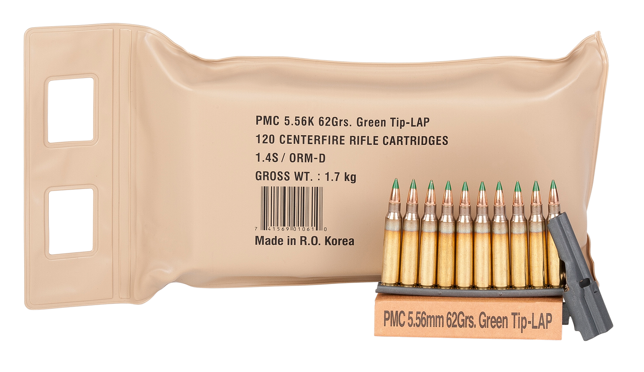 PMC Battle Pack 5.56mm 62gr, Light Armor Piercing, 120rd Pack