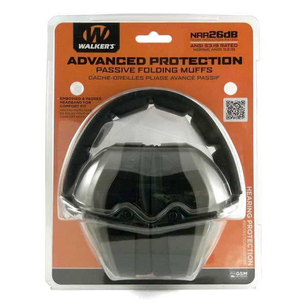 Walkers Passive Folding Muffs, NRR26dB, Flat Dark Earth Impact Guns