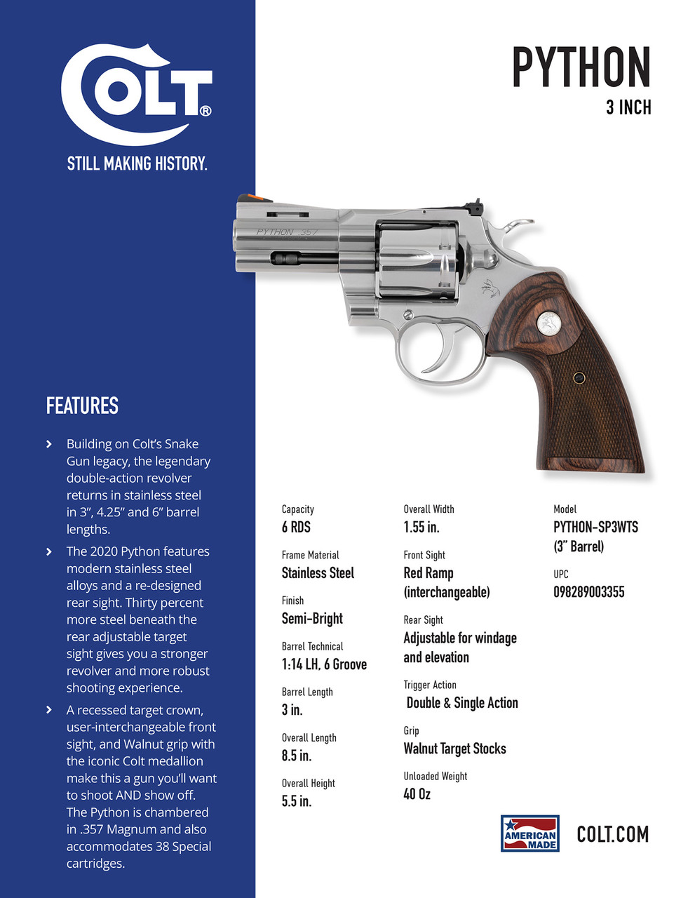 Colt Python .357 Mag/.38 Special, 3