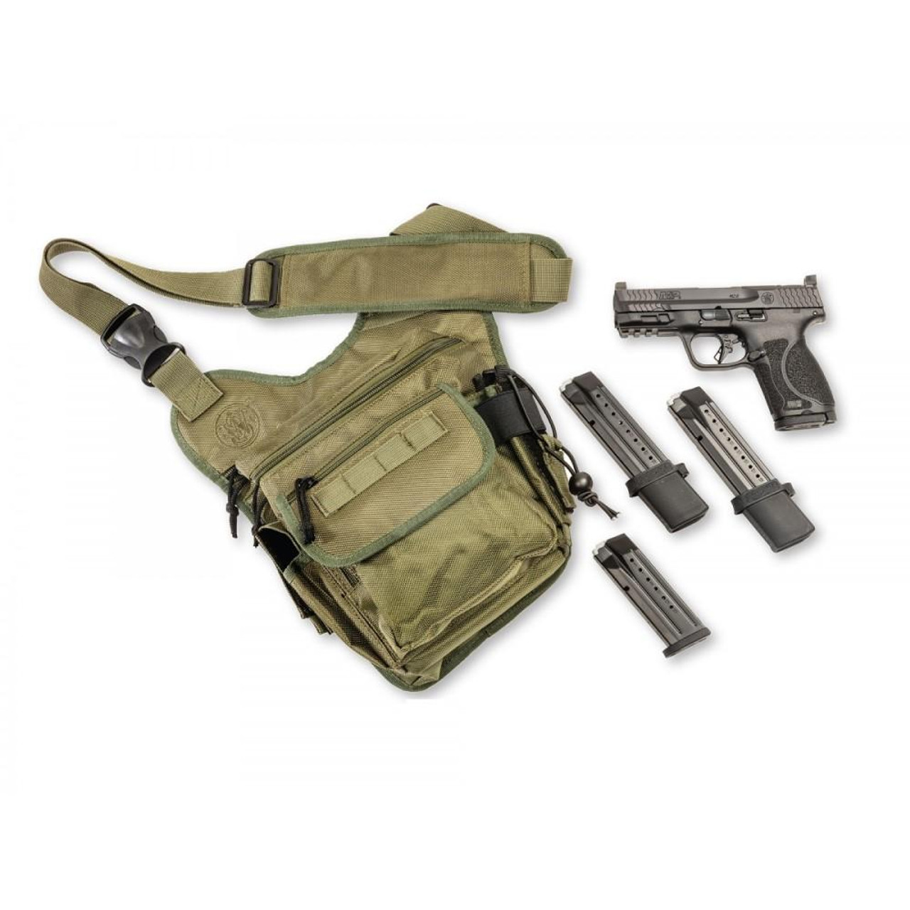 S&W M&P M2.0 Bug Out Bundle 9mm, 4 Barrel, Black, Bug Out Bag