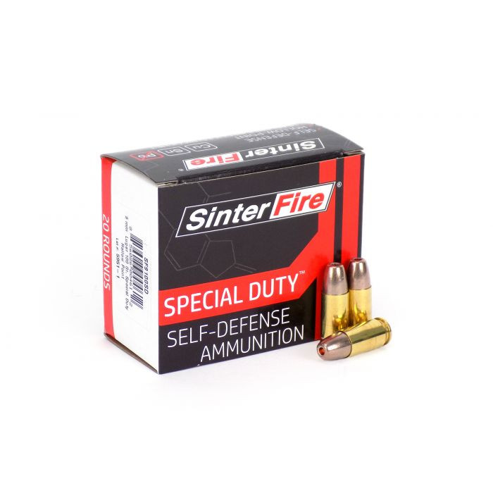 SinterFire Special Duty 9mm, 100gr, Frangible Hollow Point, 20rd Box ...