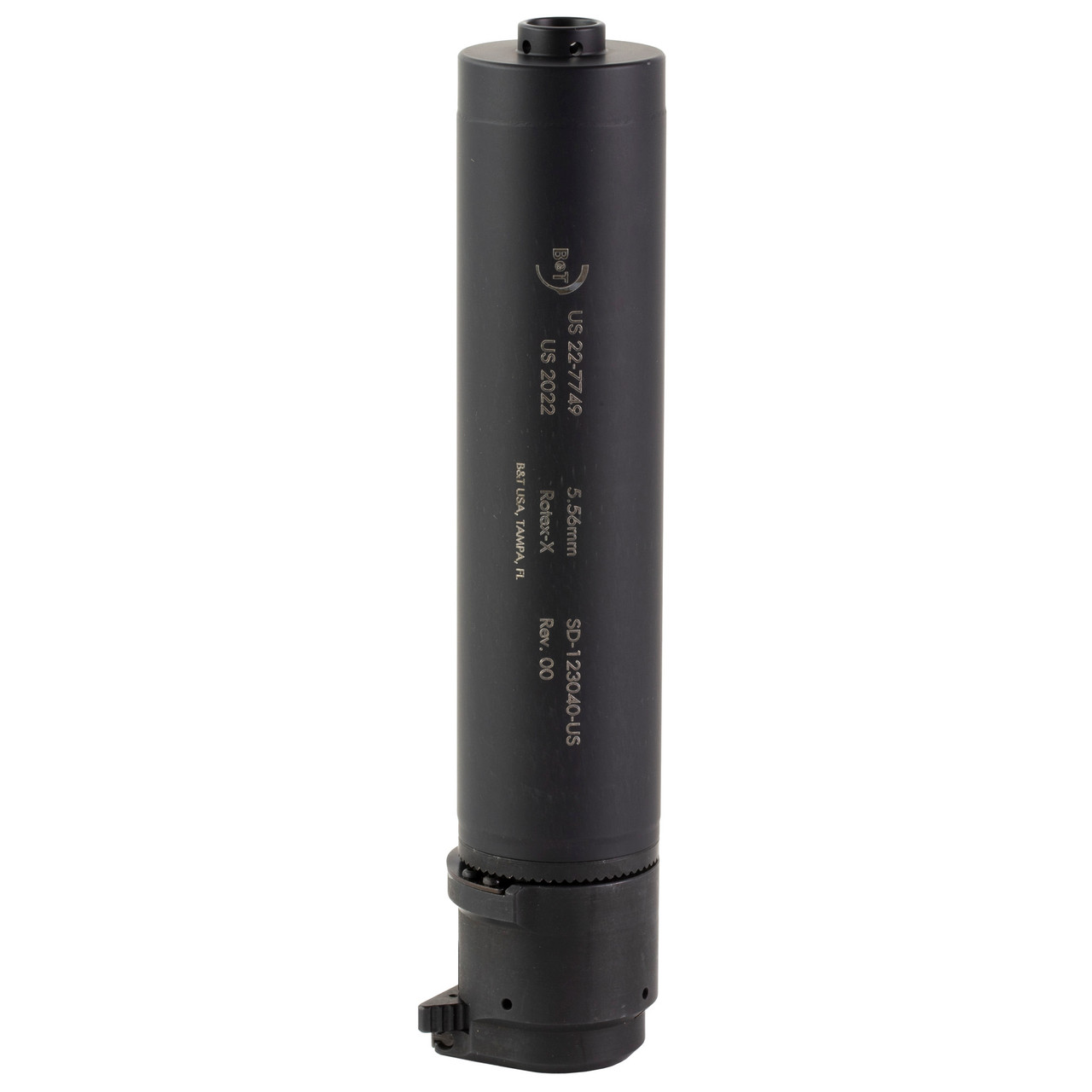 B&T Rotex-X Suppressor 5.56x45mm NATO, Black,