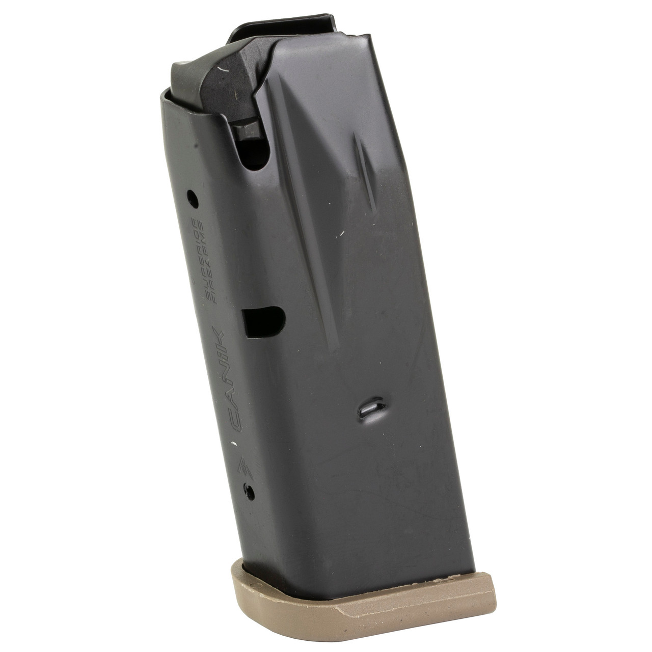 Century 9mm Magazine, Black Body, Flat Dark Earth Base Plate, Fits