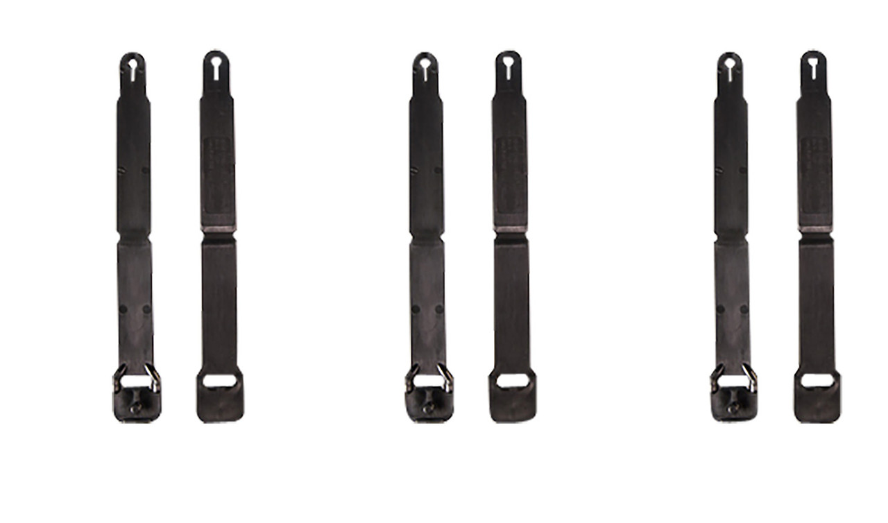 High Speed Gear Clips Short, Black, Fits MOLLE, 12pk Impact Guns