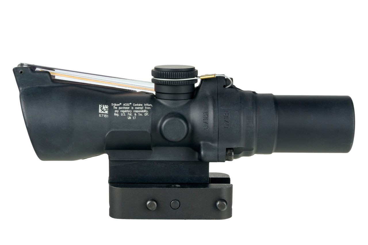 Trijicon Compact ACOG, 1.5x24mm, Black, Dual Illuminated Amber 8 MOA ...